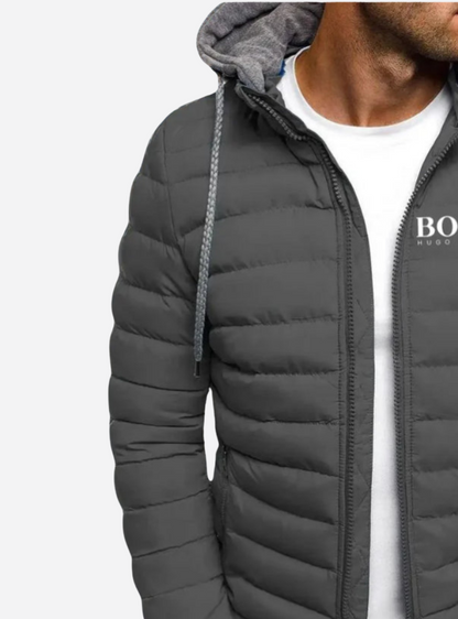 Puffer jacket with hood